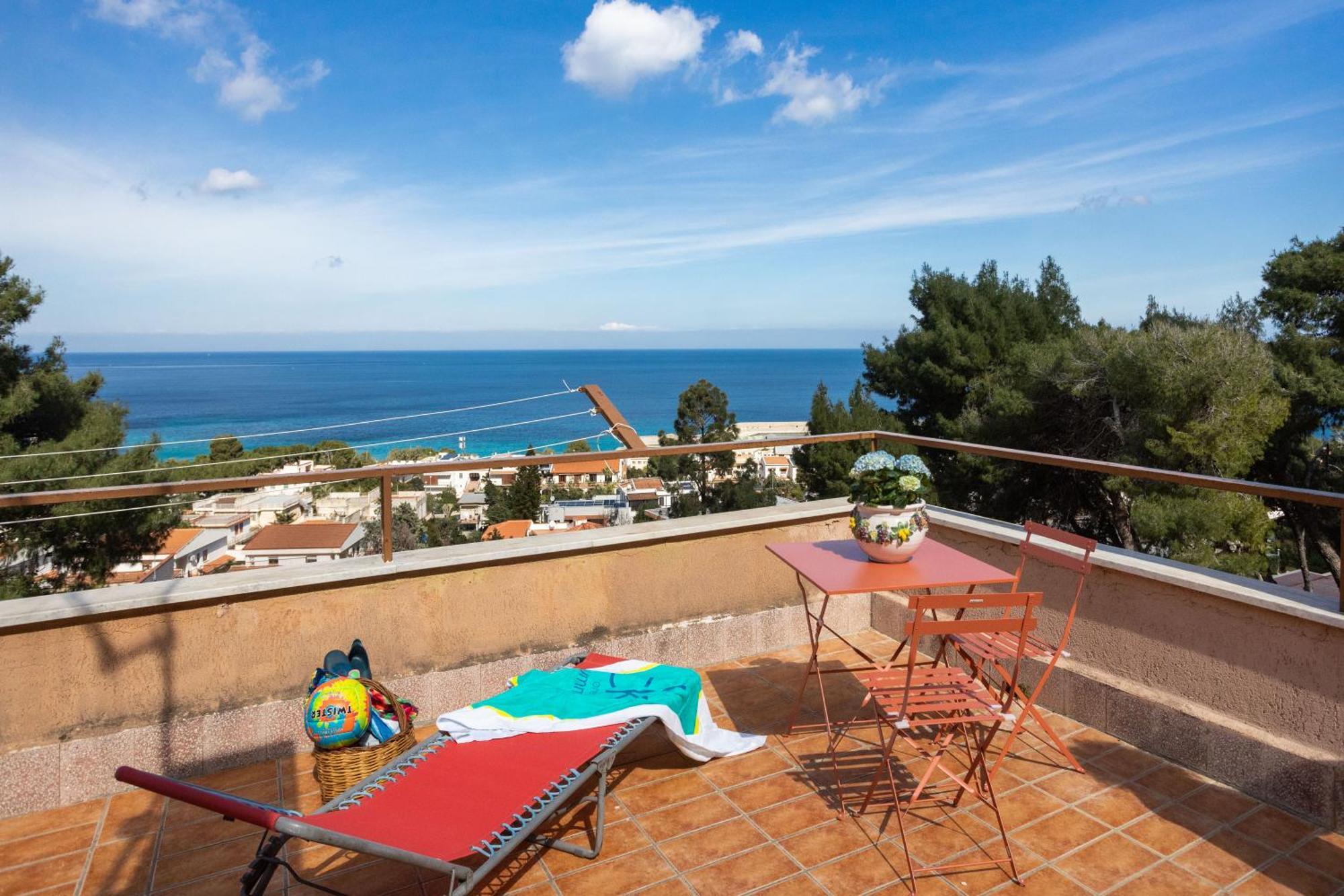 Villa Nel Verde Sul Mare, Mondello, Palerme Extérieur photo