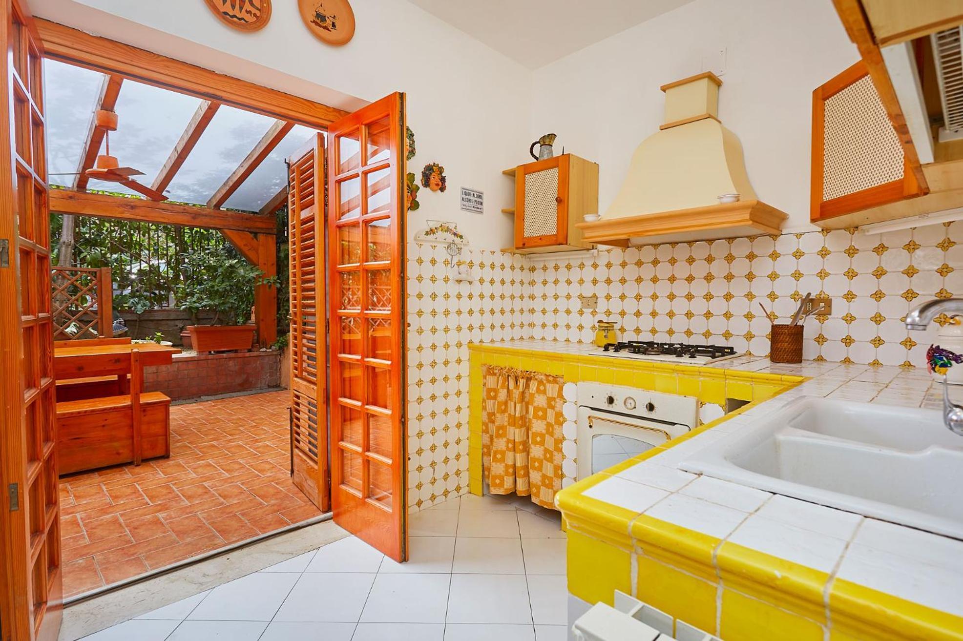 Villa Nel Verde Sul Mare, Mondello, Palerme Extérieur photo